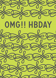 HBDAY 5x7 Folded Card