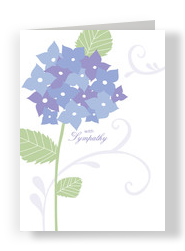 Purple Flowers 5x7 Folded Card