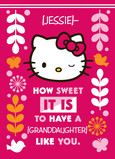 Hello Kitty for Granddaughter 5x7 Folded Card