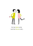 Bride and Groom to Be 5x7 Folded Card