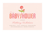 Pink Flower Baby 7x5 Flat Card