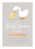 Gray Duck Baby 5x7 Flat Card