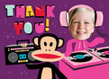 DJ Paul Frank Thanks 5.25x3.75 Folded Card