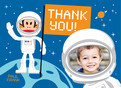 Astronaut Paul Frank Thanks 5.25x3.75 Folded Card