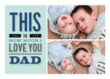 How Much I Love You 7x5 Folded Card