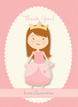 Princess Thanks 3.75x5.25 Folded Card