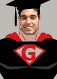 Supergrad 5x7 Folded Card