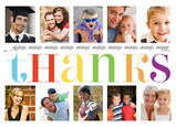 Many Thanks Photos 7x5 Folded Card