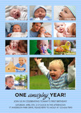 Blue Amazing Year 5x7 Flat Card