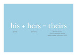 His and Hers 7x5 Flat Card