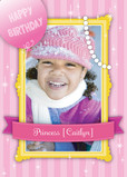 Gold and Pearls Birthday 5x7 Folded Card