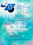 13 Grad Things 5x7 Folded Card