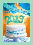 Big Time Congrats 5x7 Folded Card