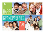Colorblock Grandparents Day 7x5 Folded Card