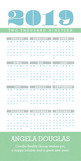 2013 Calendar 4x8 Flat Card