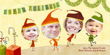 Christmas Elves 8x4 Flat Card