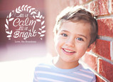Calm and Bright 7x5 Flat Card