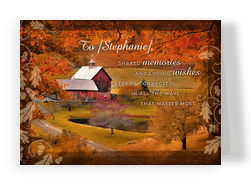 Rustic Barn 7x5 Folded Card