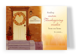 Fall Wreath 7x5 Folded Card
