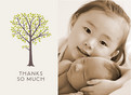 Tree Thanks 5.25x3.75 Folded Card