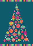 Ornament Christmas Tree 5x7 Folded Card