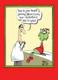 Grinch Heart Size 5x7 Folded Card
