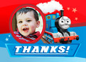 Thomas the Tank Engine Birthday Thanks 5.25x3.75 Folded Card
