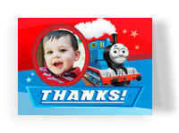 Thomas the Tank Engine Birthday Thanks 5.25x3.75 Folded Card