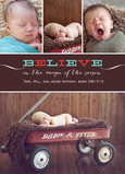 Chocolate Believe 5x7 Flat Card