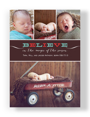 Chocolate Believe 5x7 Flat Card