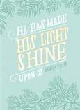 Blue Light Shine 5x7 Folded Card