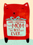 Best Christmas Mom 5x7 Folded Card