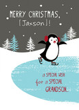 Special Grandson Wish 5x7 Folded Card