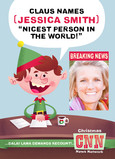 Nicest Christmas Person 5x7 Folded Card