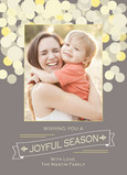 Joyful Season Sparkles 5x7 Flat Card