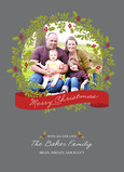 Loving Christmas Wreath 5x7 Flat Card