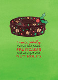 Christmas Fruitcakes 5x7 Folded Card