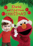 Elmo Loves Christmas 5x7 Folded Card