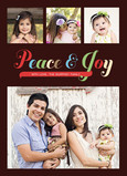 Bold Peace and Joy 5x7 Flat Card
