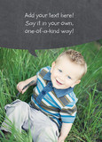 Large Grey Bubble 5x7 Flat Card