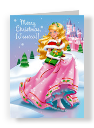 Christmas Princess 5x7 Folded Card