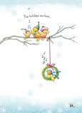 Singing Birds Holidays 5x7 Folded Card