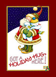 Holiday Hug Here 5x7 Folded Card
