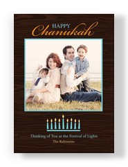 Chanunukah Menorah 5x7 Flat Card