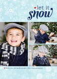 Let Snow Snowflakes 5x7 Flat Card