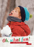Oh What Fun Border 5x7 Flat Card