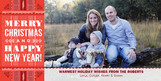 Classic Red Christmas 8x4 Flat Card