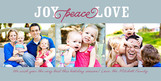 Blue Joy Love 8x4 Flat Card