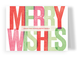 Merry Wishes 7x5 Folded Card