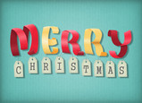 Merry Christmas Tags 7x5 Folded Card